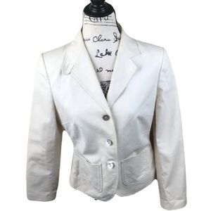 Calvin Klein Cotton Spandex Blend Lined Blazer